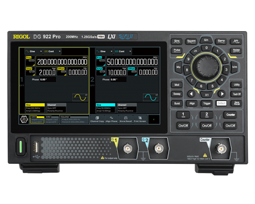 RIGOL DG902Pro генератор сигналів, 2 канала х 70 МГц,  ЦАП: 1,25 ГВ/с, роздільність: 16bit, пам’ять: 16М точок (опц. 32М)