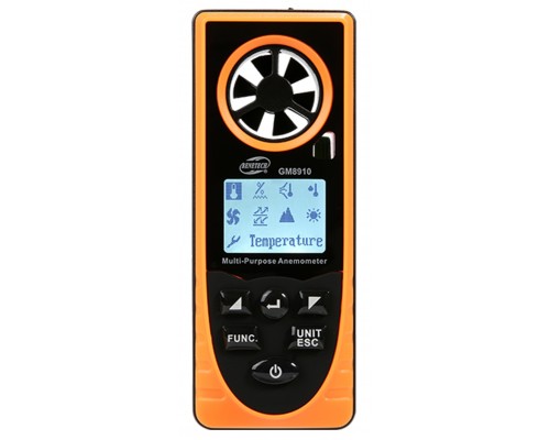 Benetech GM8910 многофункциональный анемометр, альтиметр, гигрометр, барометр, люксметр