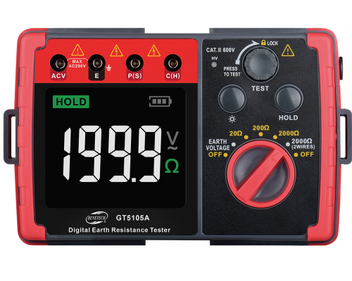 GT5105A Benetech измеритель сопротивления заземления (0Ω-2000Ω)