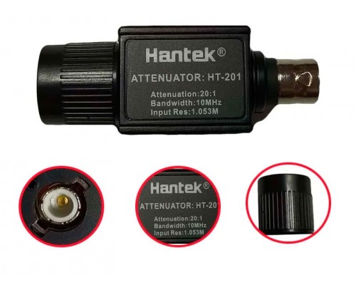 Hantek HT201 - атенюатор 20:1,  полоса частот: 10 МГц, вх.опір: 1,053МОм
