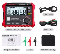 HABOTEST HT5910, тестер опору контуру, витоку та УЗО (RCD)