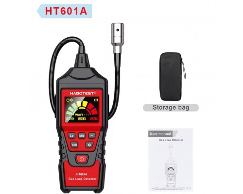 HABOTEST HT601A детектор витоку горючих газів (CH4, NH3, H2, C2H6O, C6H6, C2H4O, C6H14, C4H10, C2H2)