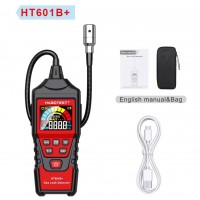 HABOTEST HT601B+ детектор утечки горючих газов (CH4, NH3, H2, C2H6O, C6H6, C2H4O, C6H14, C4H10, C2H2)
