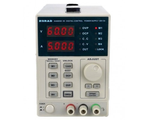 KORAD KA6005D лінійний лабораторний блок живлення: 0-60В, 0-5А