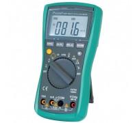 Pro'sKit MT-1217, цифровой мультиметр, напряжение AC750/DC1000В, сопротивление: 60МОм, емкость: 6мФ, температура, частота до 20 МГц, тест диодов