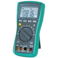 Pro'sKit MT-1217, цифровой мультиметр, напряжение AC750/DC1000В, сопротивление: 60МОм, емкость: 6мФ, температура, частота до 20 МГц, тест диодов