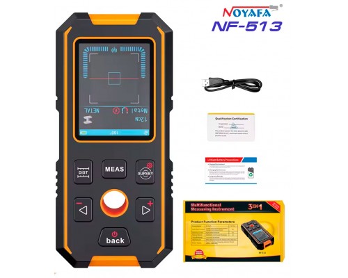 NOYAFA NF-513 шукач прихованої проводки, детектор метала та дерева, глибина 80мм!
