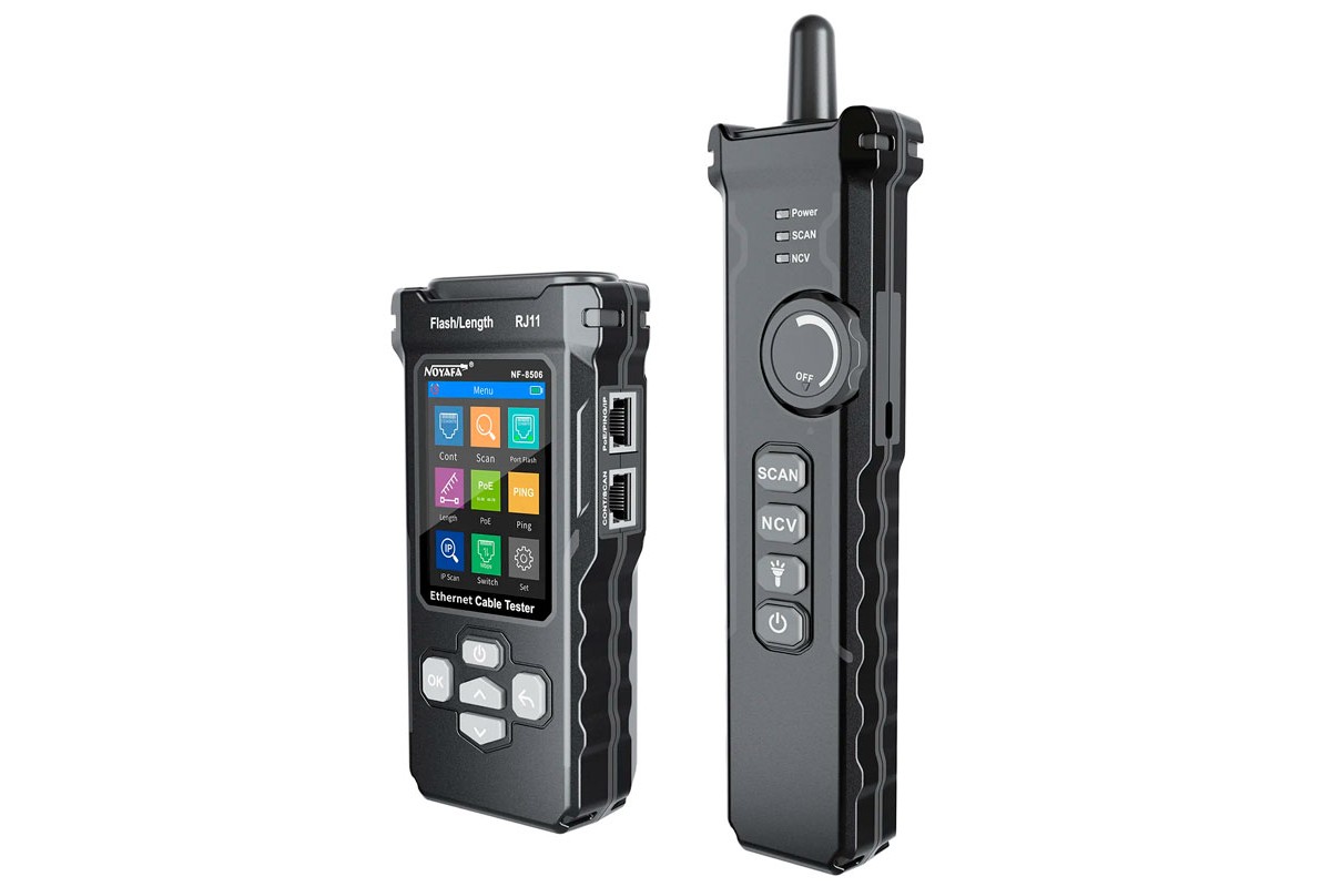NOYAFA NF-8506, багатофункціональний тестер, трасошукач, PoE, PING