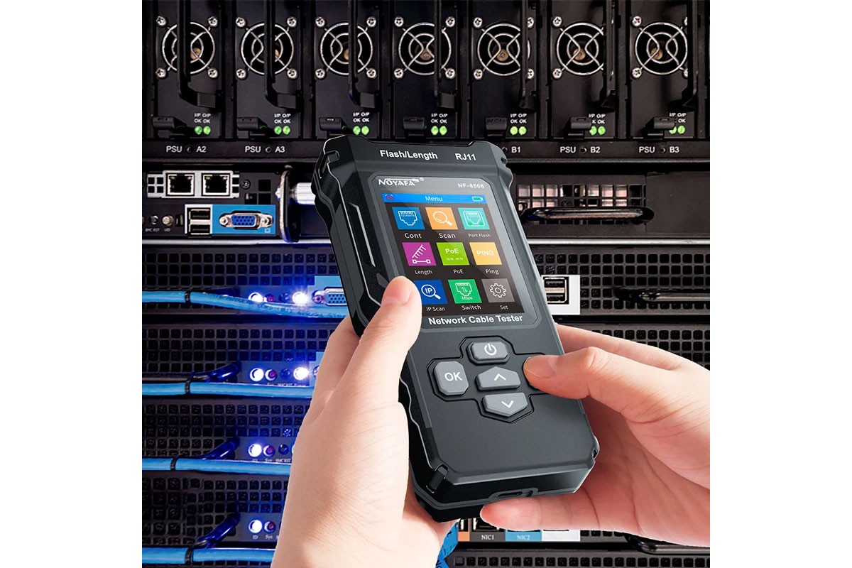 NOYAFA NF-8506, багатофункціональний тестер, трасошукач, PoE, PING