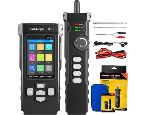 NOYAFA NF-8506, багатофункціональний тестер, трасошукач, PoE, PING, IP scan, NCV