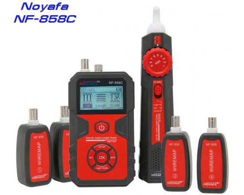 NOYAFA NF-858C багатофункціональний кабельний тестер, трасошукач, Wiremap, Scan, PoE, VFL