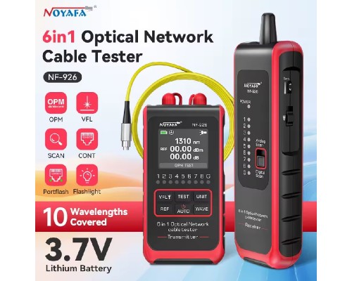NOYAFA NF-926, сетевой тестер, трасоискатель, SCAN, VFL, OPM