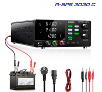 KUAIQU R-SPS3030C  імпульсний лабораторний блок живлення, з функцією заряджання АКБ: 0-30В, 0-30А, потужність: 900 Вт