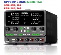 KUAIQU SPPS3010-2KD  двоканальний імпульсний блок живлення: 2 x (0-30В, 0-10А), 600 Вт.