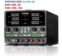 KUAIQU SPPS305-2KD  двоканальний імпульсний блок живлення: 2 x (0-30В, 0-5А), 300 Вт.