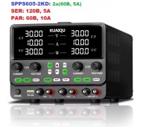 KUAIQU SPPS605-2KD  двоканальний імпульсний блок живлення: 2 x (0-60В, 0-5А), 600 Вт.