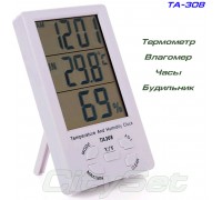 TA308 влагомер и термометр воздуха, часы
