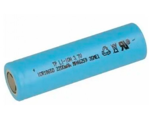 Акумулятор Tenpower Li-ion 2200mAh INR18650 TerraE 22E10А, високострумовий, (без захисту)