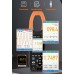 VICTOR VC616F, токовые клещи + осциллограф + регистратор, AC/DC 1000A, напряжеие AC/DC 1000В, сопротивление: 100МОм, ёмкость: 20мФ, частота: до 20 МГц, Bluetooth