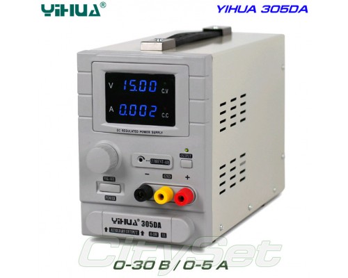 YIHUA-305DA блок питания регулируемый, 1 канал: 0-30 В, 0-5 А