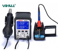 YIHUA-995D+ ремонтная паяльная станция 2 в 1, 650 Вт,  от 100°С до 480°C