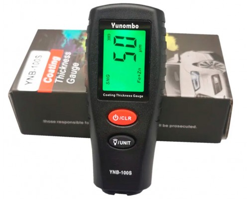 YNB-100S Yunombo товщиномір фарби, Fe/NFe + Zn, до 1800 мкм