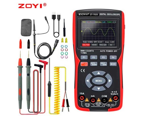 ZOYI, ZT-702S, осцилограф 10МГц + мультиметр TrueRMS