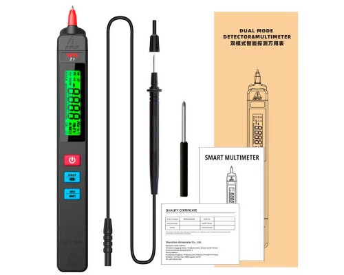 BSIDE Z1, Smart-мультиметр TrueRMS, відліків: 1999, напруга: 500В, опір: 20MОм, детектування NCV
