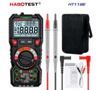 HABOTEST, HT118E, мультиметр TrueRMS, відліків: 20000, напруга: DC 1000В / AC 750В струм: 10А, опір: 100МОм,  ємність: 2мФ, частота: 10МГц, детектування NCV