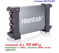 Hantek 6074BC USB-осциллограф 4 х 70МГц