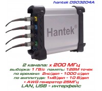 Hantek DSO3204A USB-осциллограф 4 х 200 МГц, + AWG 25 МГц + LA 16ch