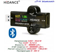 J7-H Bluetooth, тестер USB, измеритель мощности USB HiDANCE