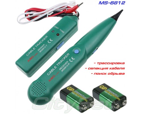 MS6812, кабельный тестер, шукач прихованої проводки