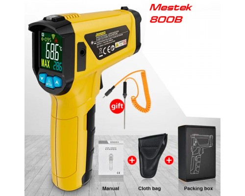 Mestek 800B, пірометр, до 800 °С, + зовнішня термопара, круговий лазерний цілевказувач