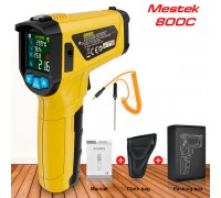 Mestek 800C, пірометр, до 800 °С, + зовнішня термопара, круговий лазерний цілевказувач, + температура та вологість повітря