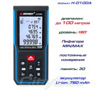 SNDWAY H-D100A лазерная рулетка до 100 метров, электронный уровень