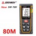 SNDWAY SW-T80 лазерна рулетка до 80 метрів, вбудовані рівні, min/max, дисплей 2"