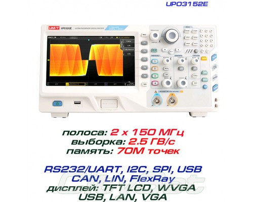 UPO3252E осциллограф 2 х 250 МГц, 