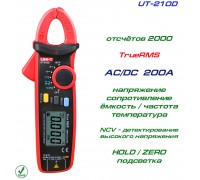 UNI-T, UT210D, токовые клещи, AC/DC 200A