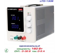 UTP1305 блок питания регулируемый, 1 канал: 0-32В, 0-5А