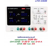UTP3305 блок питания регулируемый, 3 канал: 0-32В, 0-5А