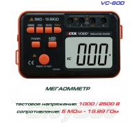 VC60D+, мегаомметр VICTOR, тестер сопротивления изоляции до 20ГОм
