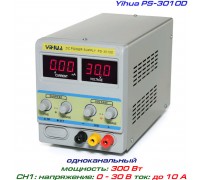 PS3010D  блок питания регулируемый YIHUA, 1 канал: 0-30 В, 0-10 А