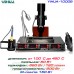 YIHUA1000B инфракрасная паяльная станция для BGA,SMD 4 в 1: паяльник, термофен, ИК, преднагреватель