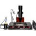 YIHUA1000B инфракрасная паяльная станция для BGA,SMD 4 в 1: паяльник, термофен, ИК, преднагреватель