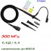 P7300 щуп для осцилографа, 300 МГц, ділення: 1:1/10:1, напруга до 600В