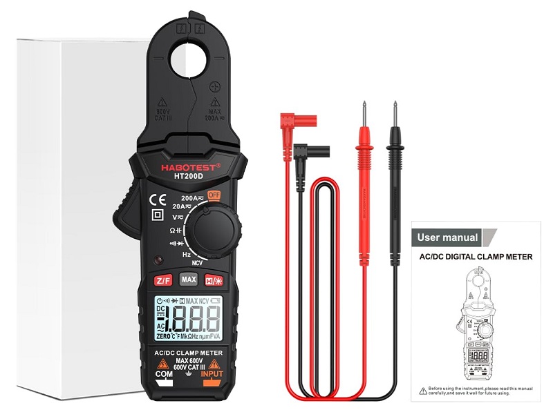 струмові кліщі HABOTEST HT200D: стандартна комплектація струмові кліщі HABOTEST HT-200D: стандартна комплектація