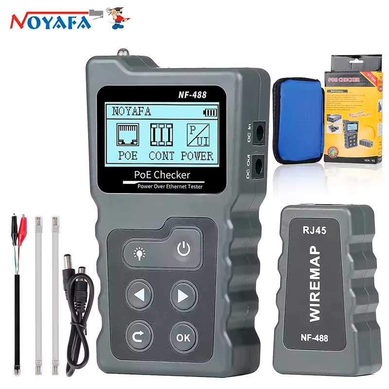 NOYAFA NF-488 стандартна комплектація мережевого тестера NOYAFA NF488 стандартна комплектація мережевого тестера